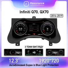 Приборная панель Infiniti Q70, QX70 (2014-2019). Цифровая LCD панель 12.3"