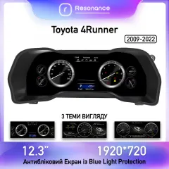 Приборная панель Toyota 4Runner (2009-2022). Цифровая LCD панель 12.3"