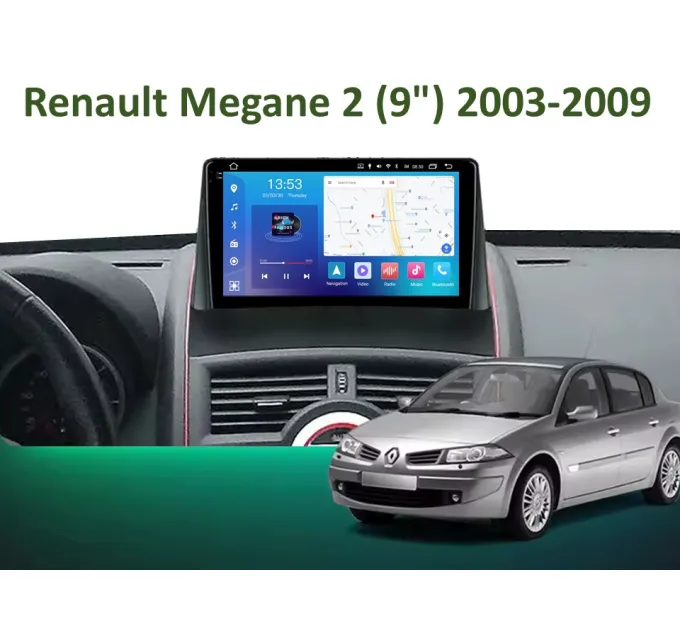 Штатна магнітола FORS.auto FS 2 PRO для Renault Megane 2 (2+32Gb, 9") 2003-2009