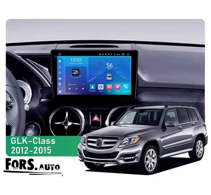 Штатна магнітола FORS.auto FS 2 ULTRA для Mercedes-Benz GLK-Class X204 (2+32Gb, 9") 2012-2015