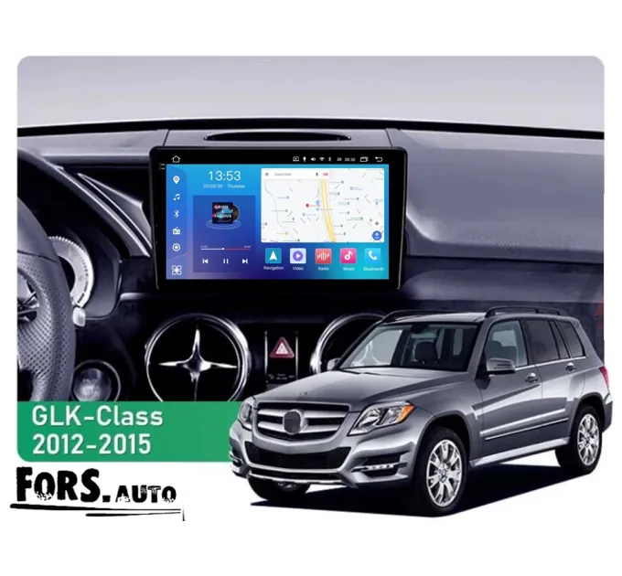 Штатна магнітола FORS.auto FS 2 PRO для Mercedes-Benz GLK-Class X204 (2+32Gb, 9") 2012-2015