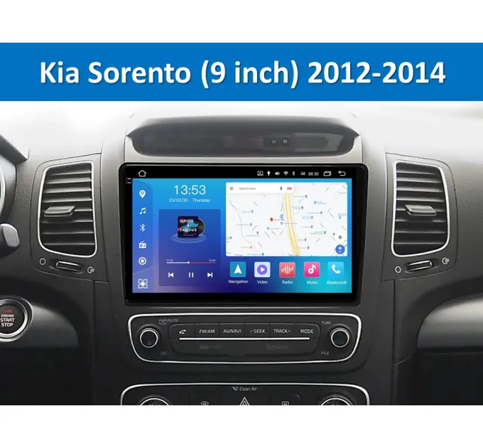 Штатна магнітола FORS.auto FS 4 MAX для Kia Sorento (4+32Gb, 9") 2012-2014