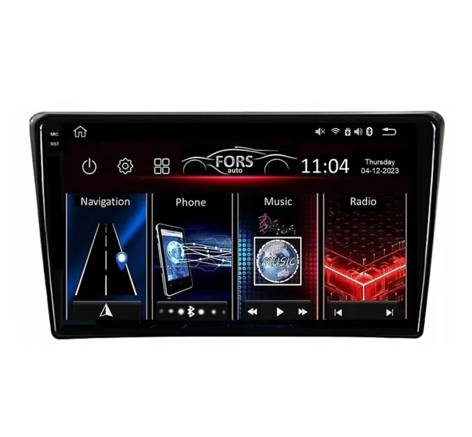 Штатна магнітола FORS.auto FS 4 PRO для Toyota Avensis (4+64Gb, 9") 2002-2008