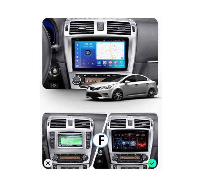 Штатна магнітола FORS.auto FS 6 MAX для Toyota Avensis (6+128Gb, 9") 2011-2015