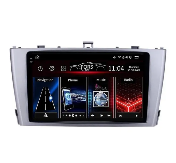 Штатна магнітола FORS.auto FS 6 MAX для Toyota Avensis (6+128Gb, 9") 2011-2015