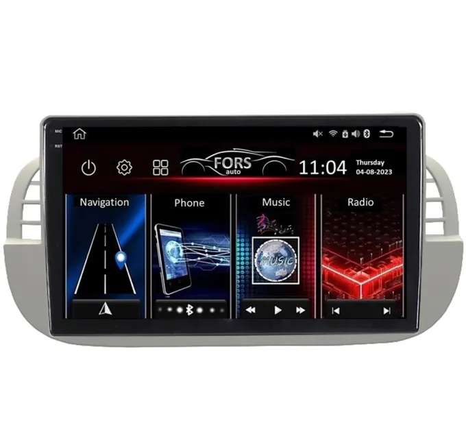 Штатна магнітола FORS.auto FS 2 ULTRA для Fiat 500 (2+32Gb, 9") 2007-2015