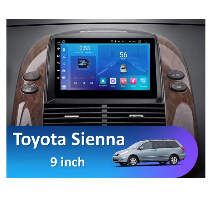 Штатна магнітола FORS.auto FS 1 LITE для Toyota Sienna (1+32Gb, 9") 2004-2010
