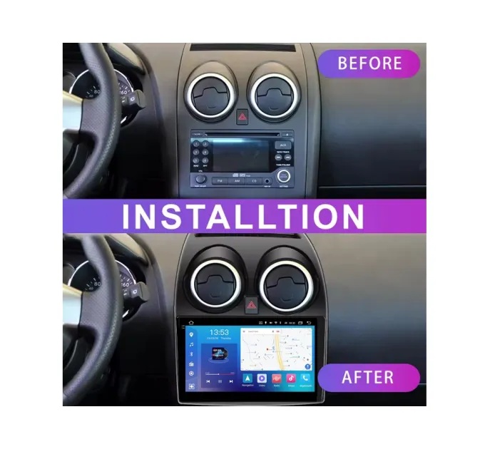 Штатна магнітола FORS.auto FS 4 MAX Qled для Nissan Qashqai (4+32Gb, 9") 2008-2013
