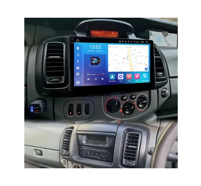Штатна магнітола FORS.auto FS 4 MAX Qled для Renault Trafic 2001-2010/Opel Vivaro 2006-2010/Nissan Primastar 2006-2014 (4+32Gb, 10")