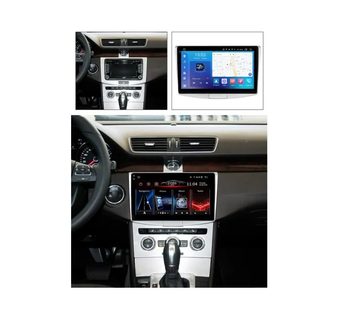 Штатна магнітола FORS.auto FS 4 MAX Qled для Volkswagen Passat B6/B7/CC/Magotan (4+32Gb, 10") 2011-2015