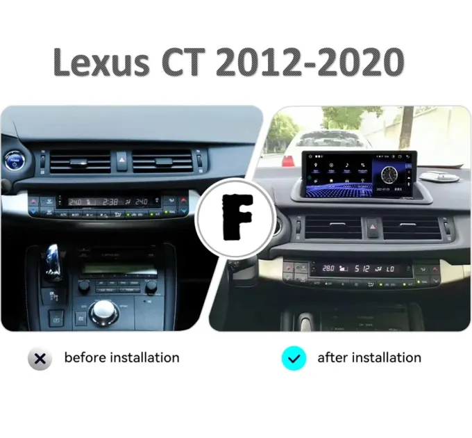 Штатна магнітола FORS.auto для Lexus CT U8L (4+32Gb, 10.25") 2012-2020