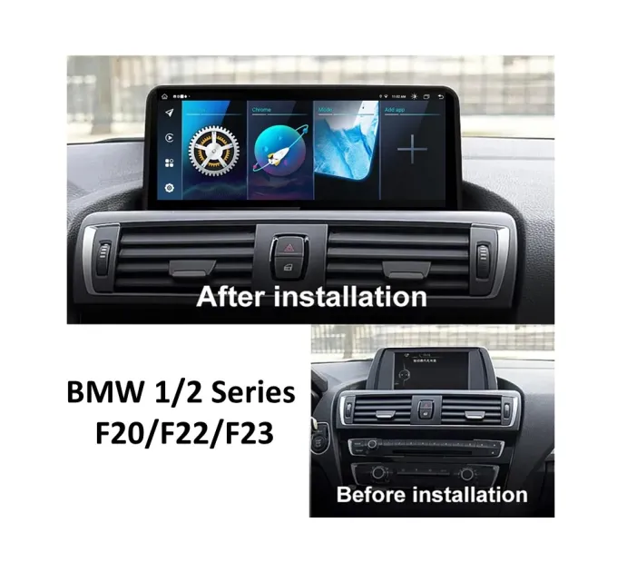 Штатна магнітола FORS.auto для BMW 1/2 Series F20/F22/F23 NBT (8+64Gb, 12.3") 2012-2016