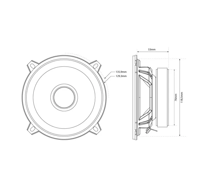 Компонентная акустика MTX TX450S