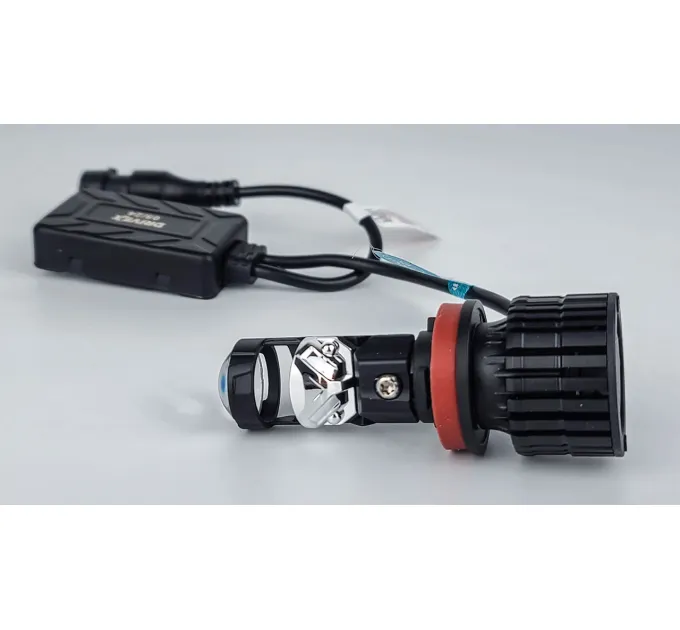 LED лампи автомобільні з лінзою DriveX LE-07 H11 6000K 55W 9-32V