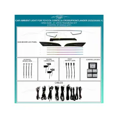 Подсветка салона FORS.auto для Toyota Corolla Cross/Frontlander 2022 (Gaxaly)-21 LEDs