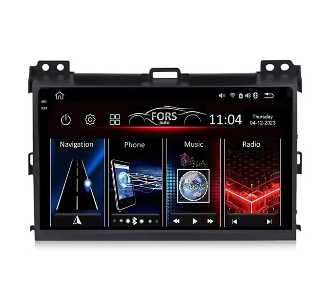 Штатна магнітола FORS.auto FS 4 PRO для Toyota Prado 120 (4+64Gb, 9") 2004-2010
