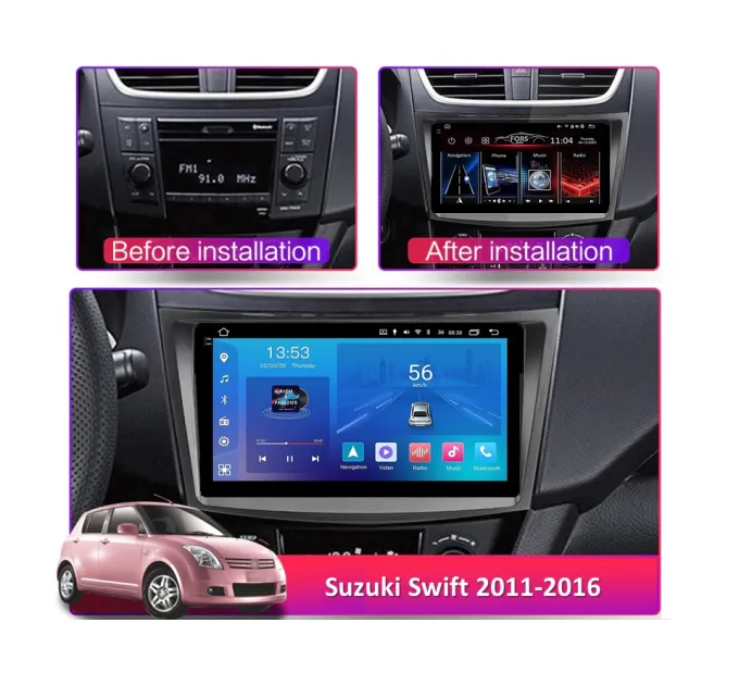 Штатна магнітола FORS.auto FS 2 ULTRA для Suzuki Swift (2+32Gb, 9") 2011-2016