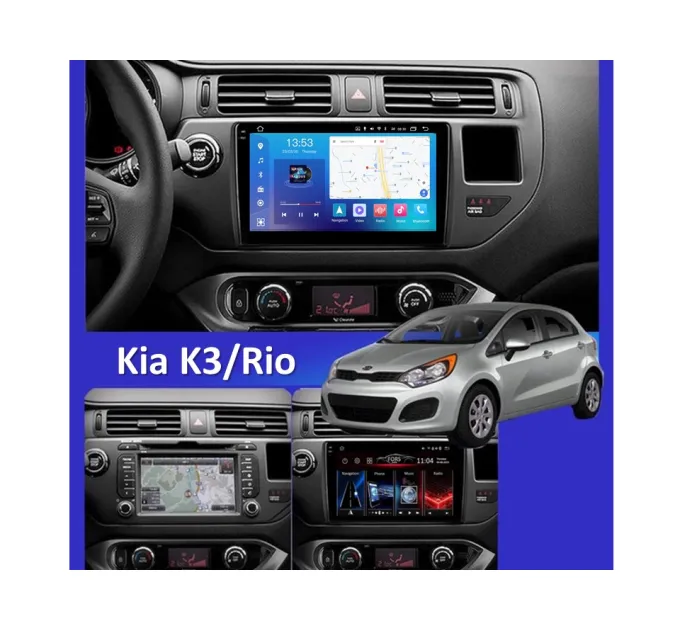 Штатна магнітола FORS.auto FS 4 PRO для Kia K3/Rio (4+64Gb, 9") 2011-2016