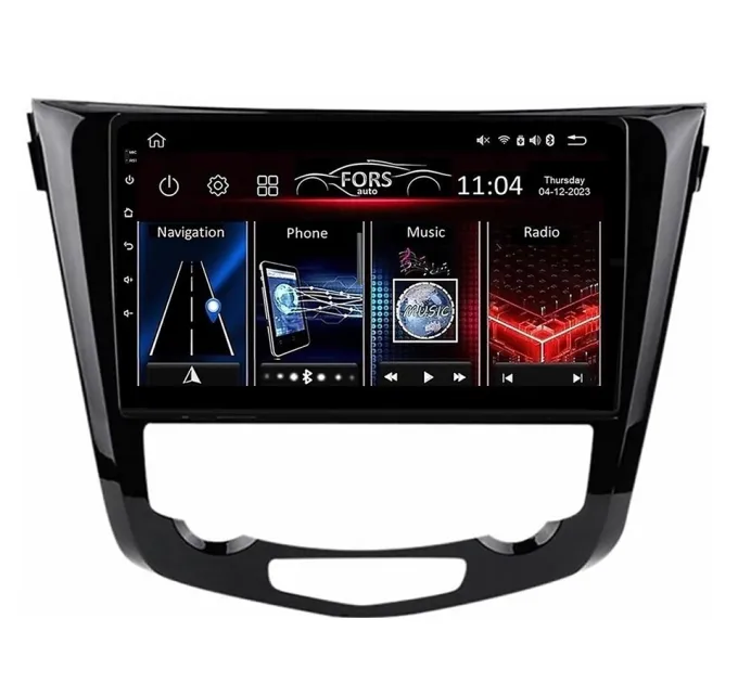 Штатна магнітола FORS.auto FS 1 LITE для Nissan Qashqai/X-trail/Rogue (1+32Gb, 10", Auto AC) 2014-2018