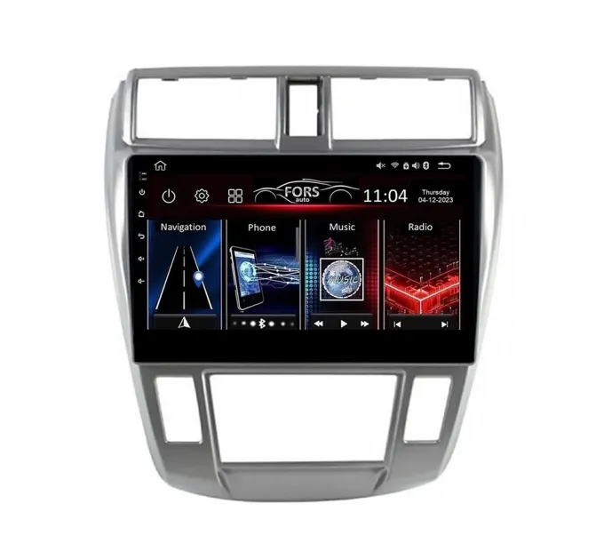 Штатна магнітола FORS.auto FS 1 LITE для Honda City (1+32Gb, 10", Auto AC) 2008-2011