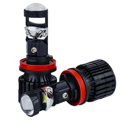 LED лампи автомобільні з лінзою DriveX LE-07 H11 6000K 55W 9-32V
