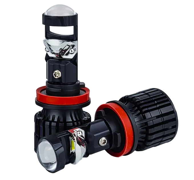 LED лампи автомобільні з лінзою DriveX LE-07 H11 6000K 55W 9-32V